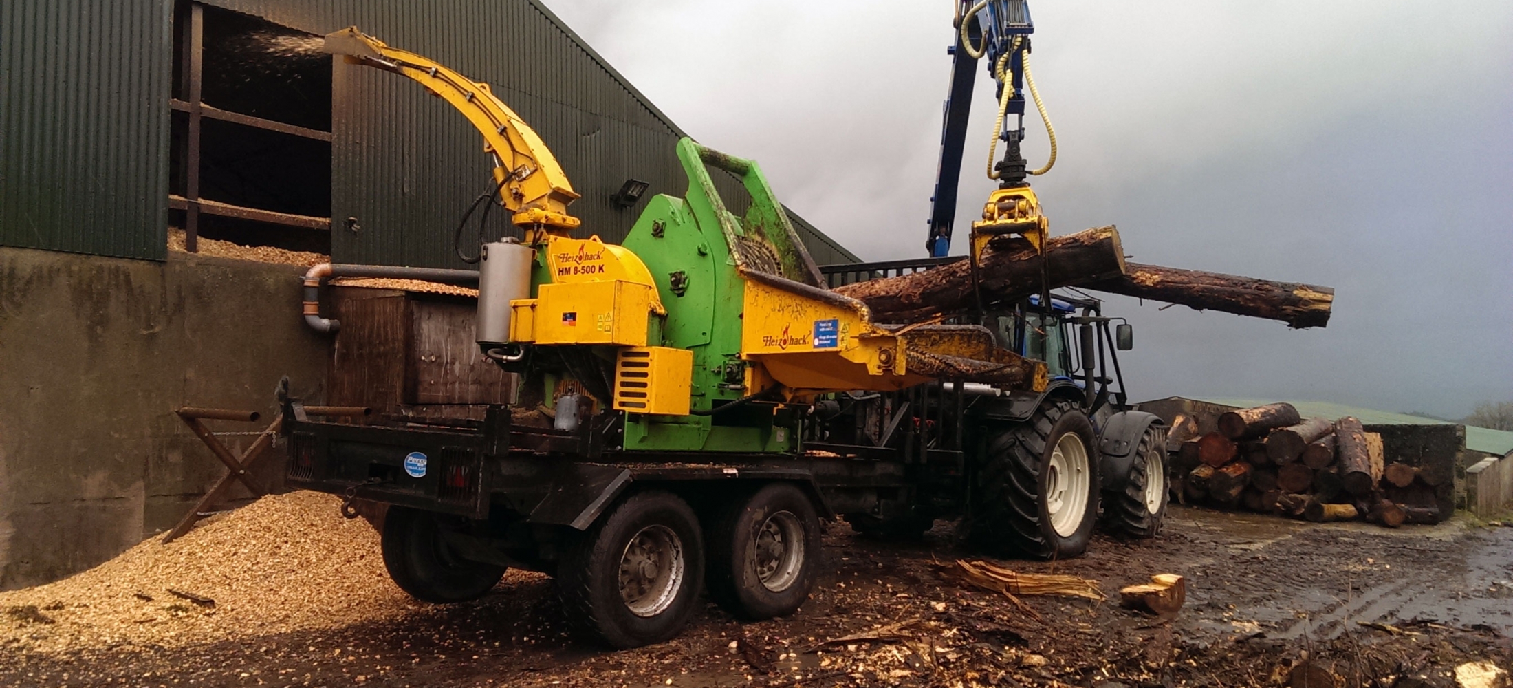 woodchipping1 Baronscourt Estate