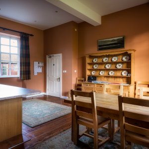The Clock Tower kitchen & dining area self catering co tyrone